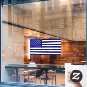 Flag-Klammer für die Unterstützung für dünne blaue Fensteraufkleber