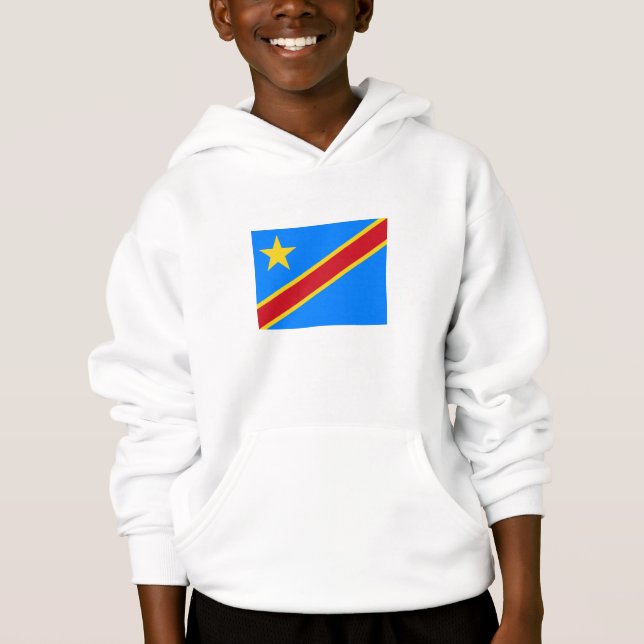 Flag Kongo Kinshasa Hoodie (Vorderseite)