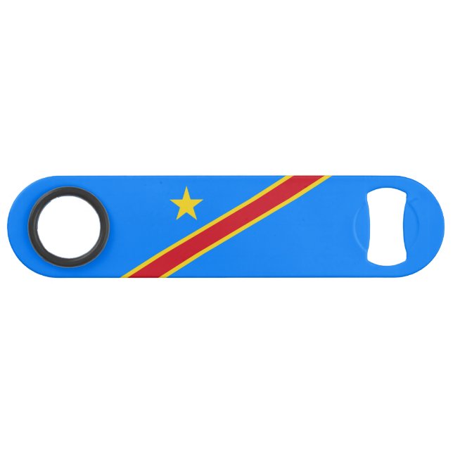 Flag Kongo Kinshasa Speed Flaschenöffner (Vorderseite (Horizontal))