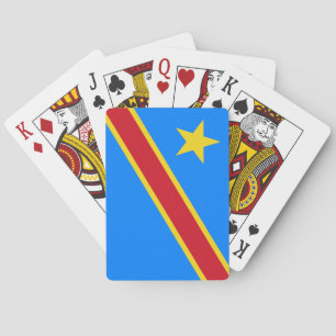 Flag Kongo Kinshasa Spielkarten