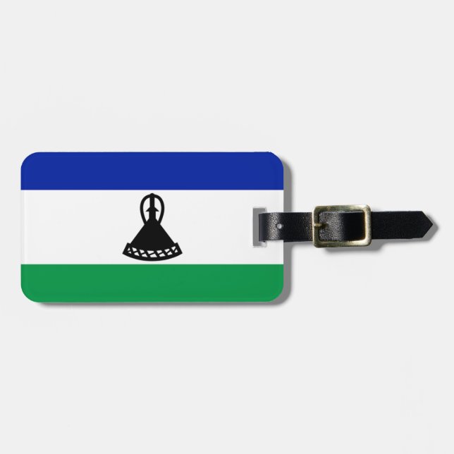 Flag Lesotho Easy ID Personal Gepäckanhänger (Vorderseite horizontal)