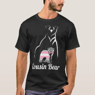 Flag "Lgbt Demigirl Cousin Bear Demigender Prilag" T-Shirt