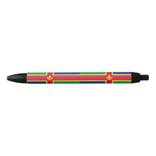 Flag Lincolnshire Black Ink Pen Kugelschreiber