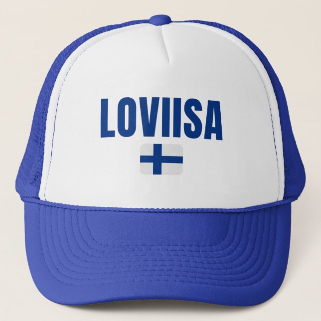 Flag LOVIISA Finnland Truckerkappe (Vorderseite)