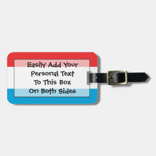 Flag Luxemburg Easy ID Personal Gepäckanhänger