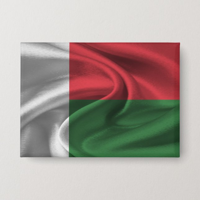 Flag Madagaskar Button (Vorderseite)