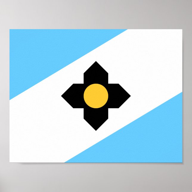 Flag Madison, Wisconsin Poster (Vorne)