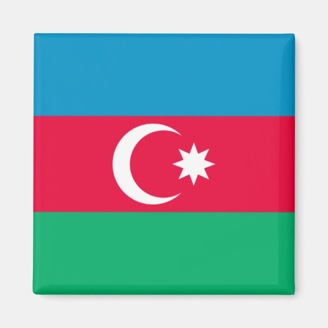 Flag Magnet Aserbaidschan (Vorne)