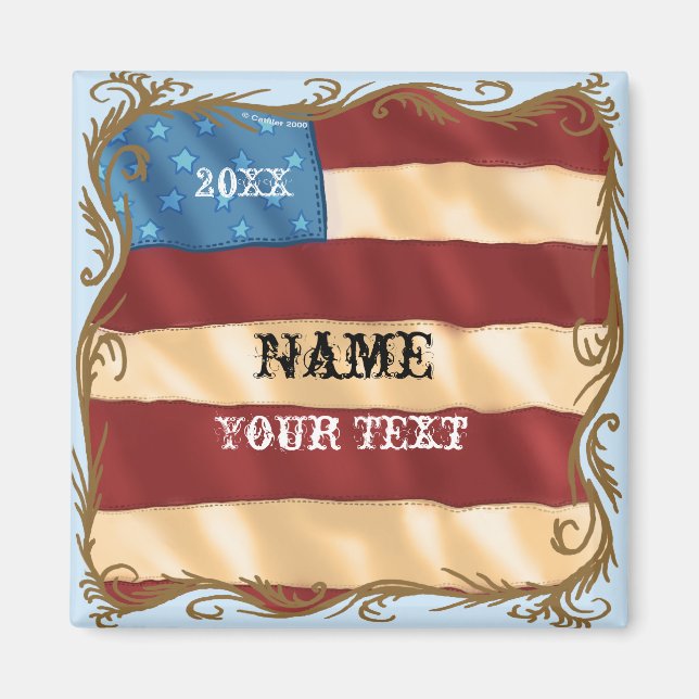 Flag-Magnet drehen Magnet (Vorne)