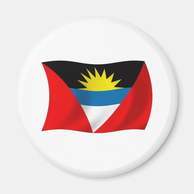 Flag Magnet für Antigua und Barbuda (Vorne)