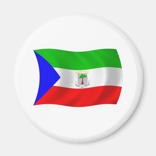 Flag-Magnet für äquatoriale Guinea Magnet (Vorne)