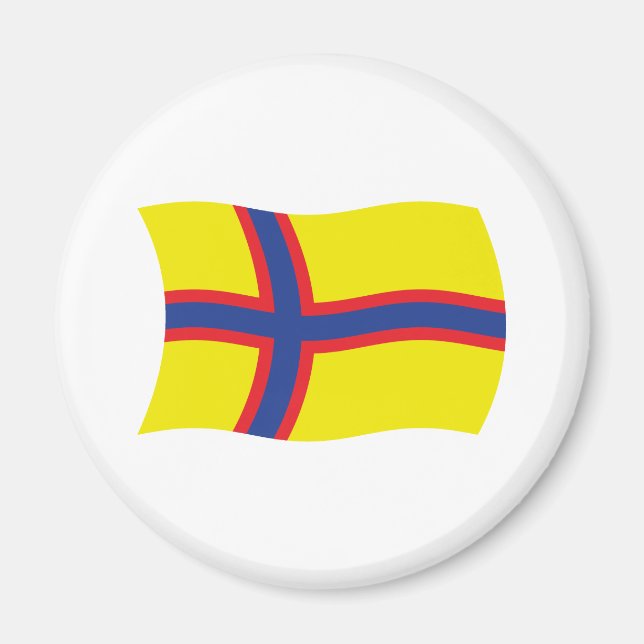 Flag-Magnet für Ingriechische Finnen Magnet (Vorne)