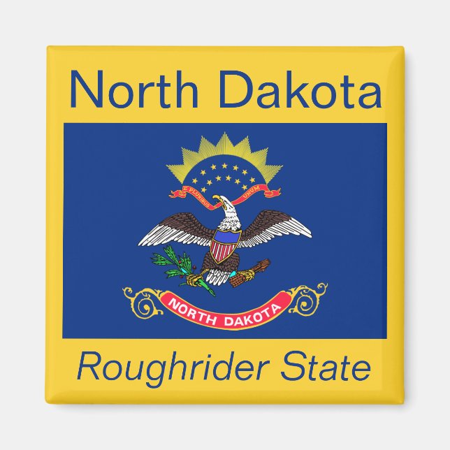 Flag Magnet für Nord-Dakota (Vorne)