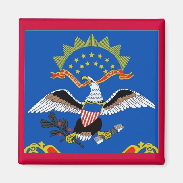 Flag Magnet für Nord-Dakota (Vorne)