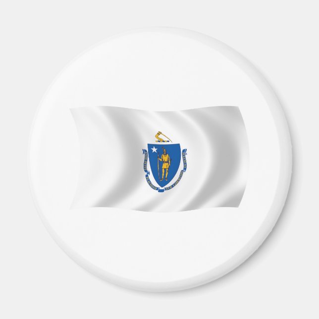 Flag Magnet Massachusetts (Vorne)