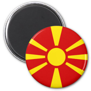 Flag Magnet Mazedonien