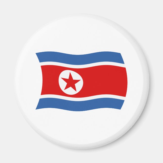 Flag Magnet Nordkorea (Vorne)
