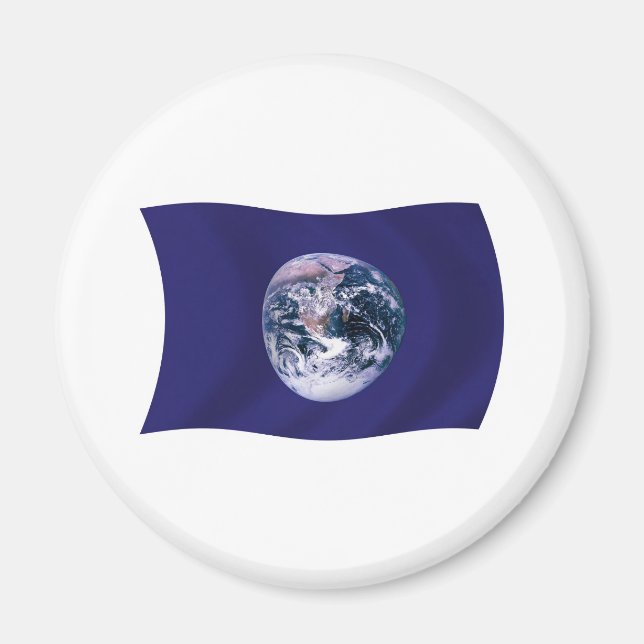 Flag Magnet Planet Erde (Vorne)