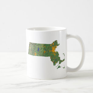 Flag Massachusetts + Karte Tasse