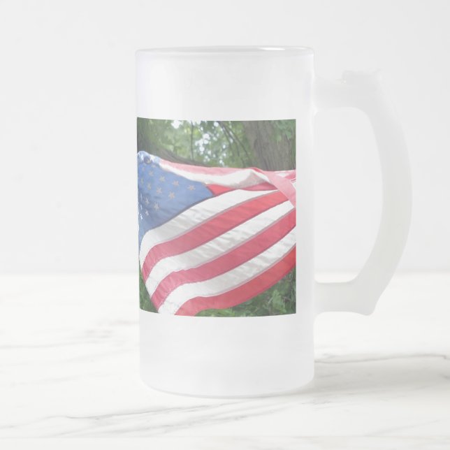 Flag Mattglas Bierglas (Rechts)