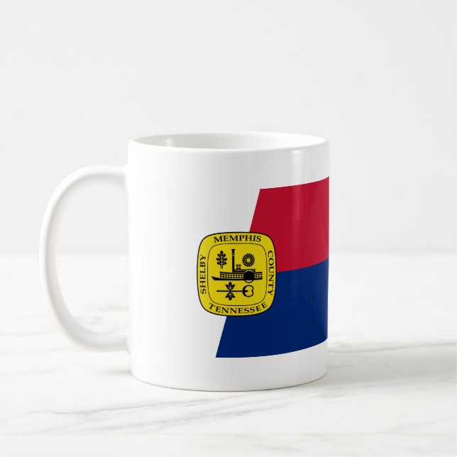 Flag Memphis, Tennessee-Tasse Kaffeetasse (Links)