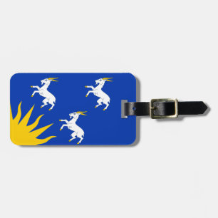 Flag Merionethshire Gepäckmarke Gepäckanhänger