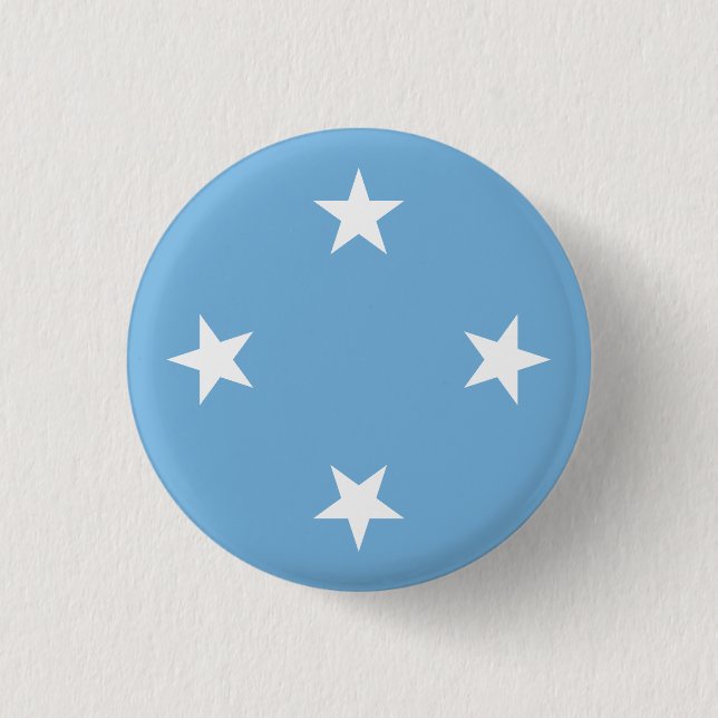 Flag Mikronesien Button (Vorderseite)