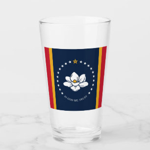 Flag Mississippi - Neue Magnolienflagge Glas