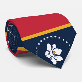 Flag Mississippi - Neue Magnolienflagge Krawatte