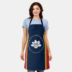 Flag Mississippi - Neue Magnolienflagge Schürze