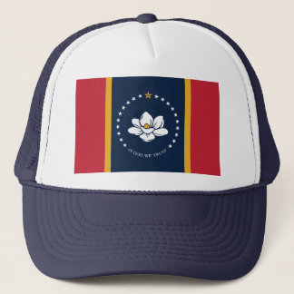 Flag Mississippi - Neue Magnolienflagge Truckerkappe