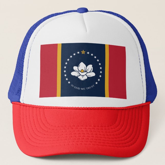 Flag Mississippi Truckerkappe (Vorderseite)