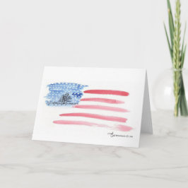 Flag mit Friedhof-Note-Karte Karte