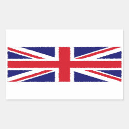Flag mit verschraubter Kante Rechteckiger Aufkleber