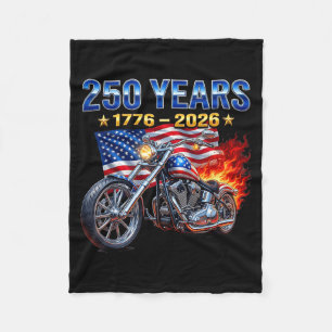 Flag Motorrad Biker 250 Jahre Amerikanisch Fleecedecke