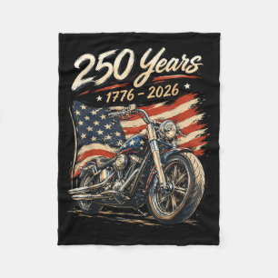 Flag Motorrad Biker 250 Jahre Amerikanisch Fleecedecke