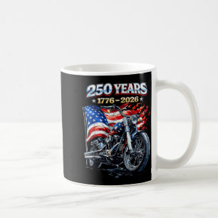 Flag Motorrad Biker 250 Jahre Amerikanisch Kaffeetasse