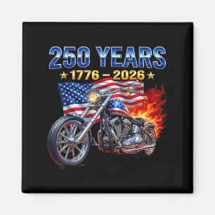 Flag Motorrad Biker 250 Jahre Amerikanisch Magnet