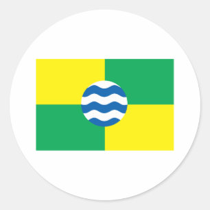 Flag Nairobi Runder Aufkleber