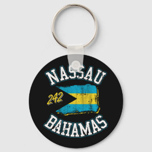 Flag Nassau Bahamas Urlaub Bahamas Kreuzfahrt Schlüsselanhänger