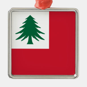 Flag New England Keramik Ornament Aus Metall