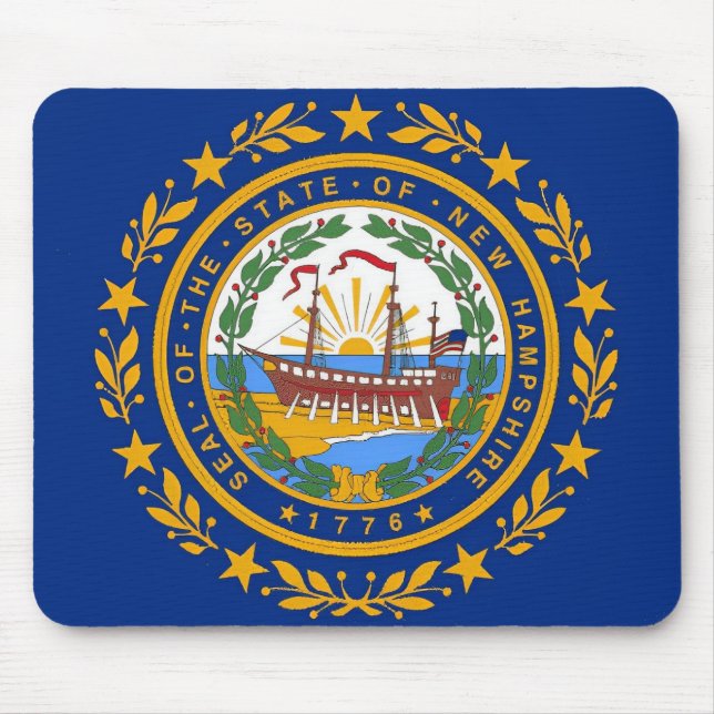 Flag New Hampshire Mousepad (Vorne)