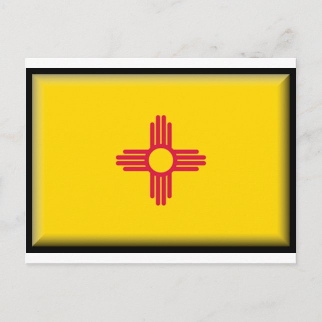 Flag New Mexico Postkarte (Vorderseite)