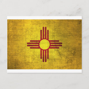 Flag New Mexico Postkarte