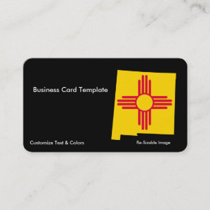 Flag New Mexico Staat Business Card Visitenkarte