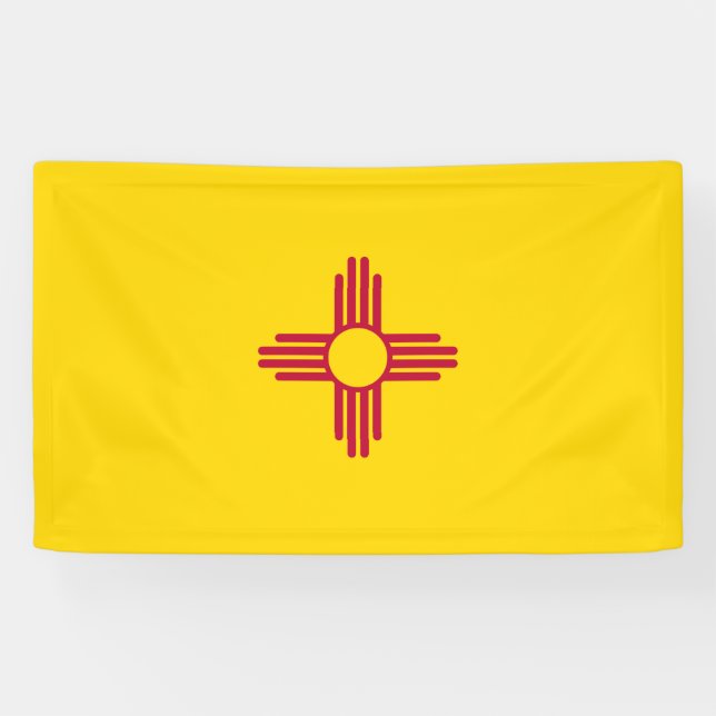 Flag New Mexico (US-Staat) Banner (Horizontal)