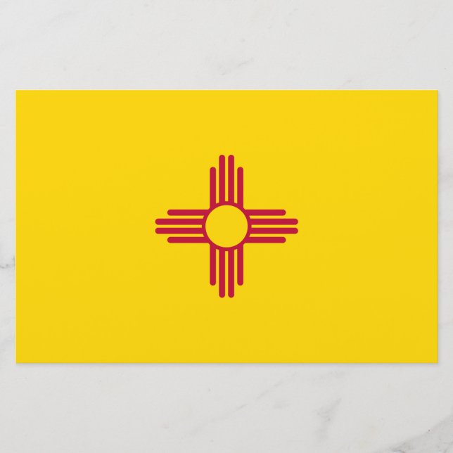 Flag New Mexico (US-Staat) Briefpapier (Vorderseite)