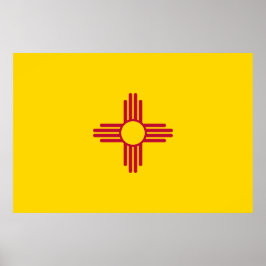 Flag New Mexico (US-Staat) Poster