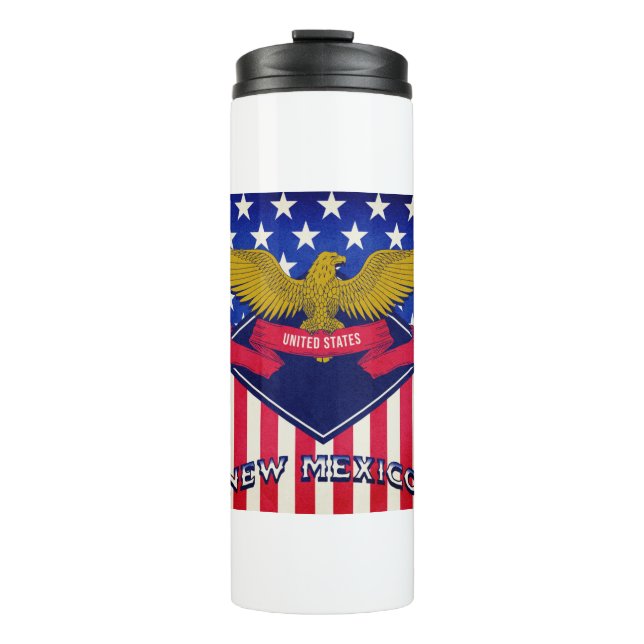 Flag New Mexico USA Thermosbecher (Vorderseite)