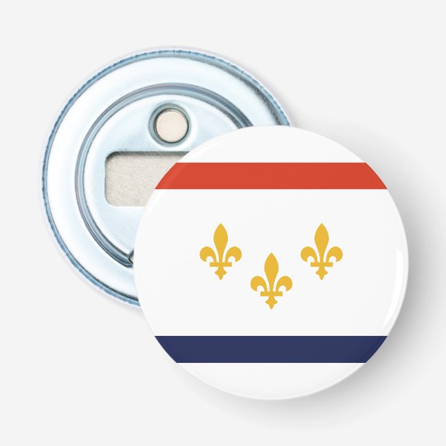 Flag New Orleans, Louisiana Flaschenöffner (Vorderseite)